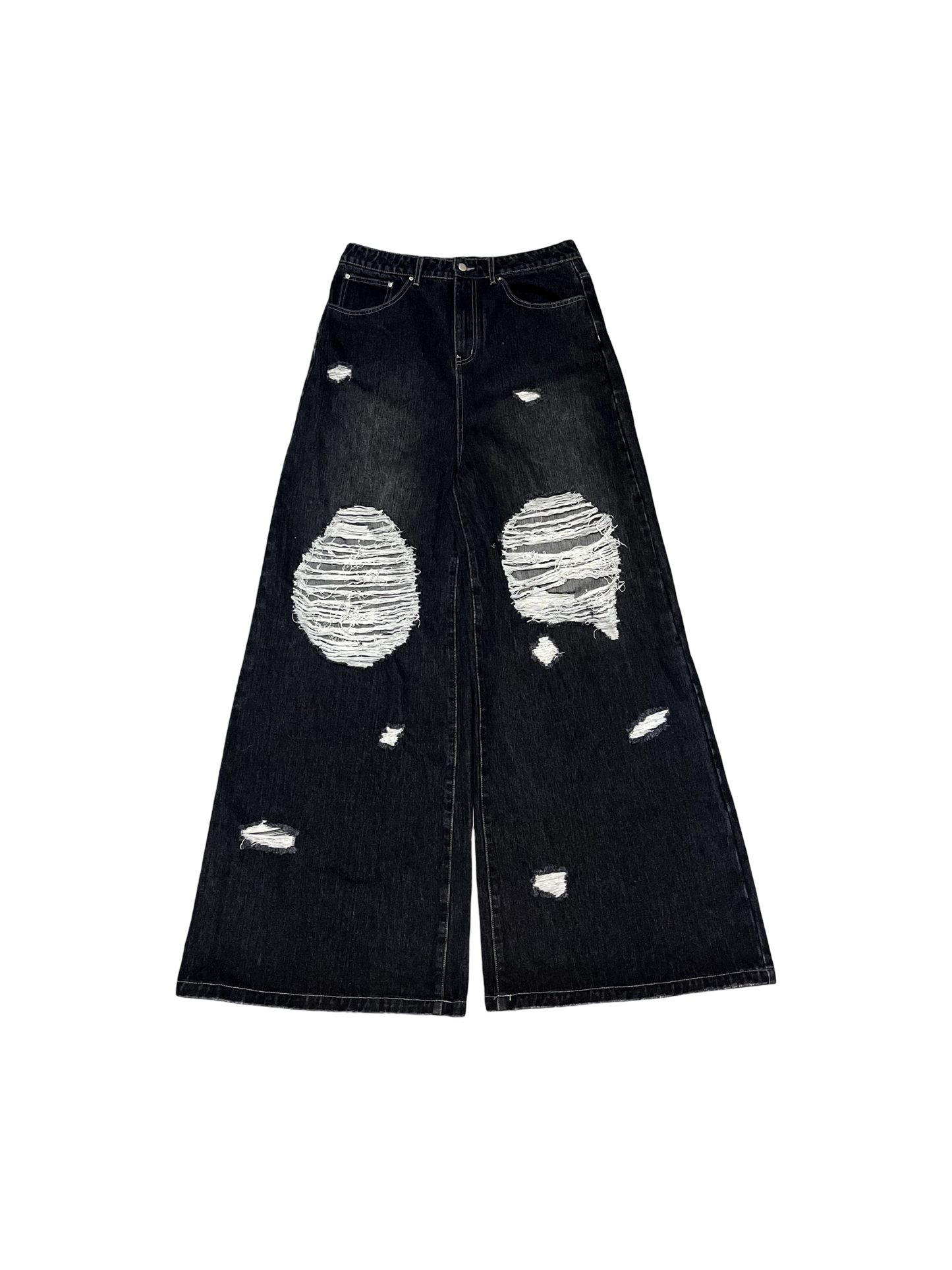 Knee Destroyed Denim