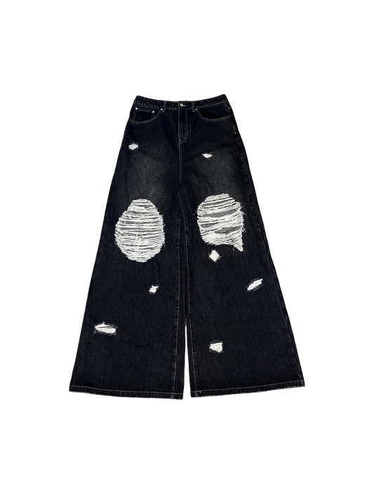 Knee Destroyed Denim